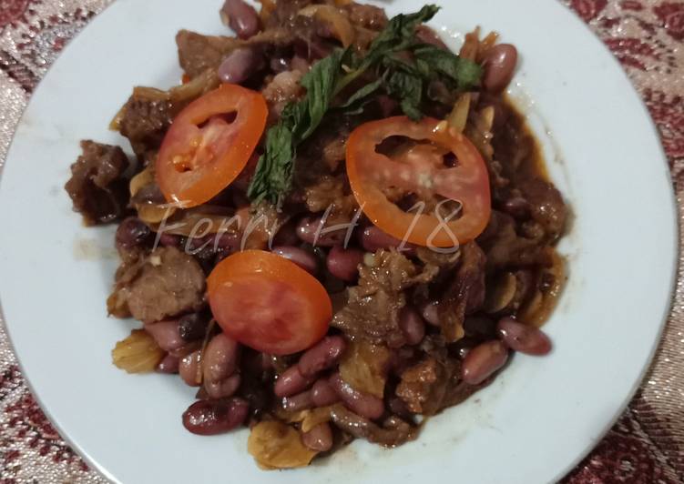 Daging Kacang Merah Saus Tiram