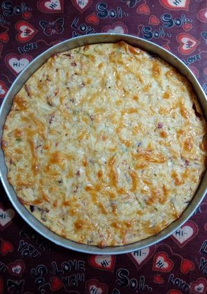صورة لوصفة فطيره سريعه جداً للعشاء او الفطار 🥘