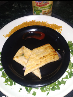 A picture of Mayonnaise veg kathi roll.