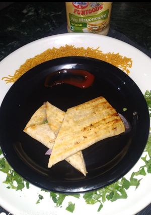 A picture of Mayonnaise veg kathi roll.