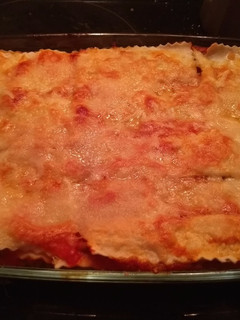 Una foto de Lasaña de carne sin bechamel