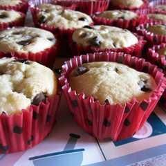 Una foto de Cupcakes con chips de chocolate (sin gluten)
