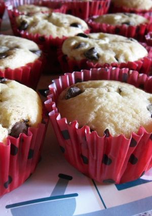 Una foto de Cupcakes con chips de chocolate (sin gluten)