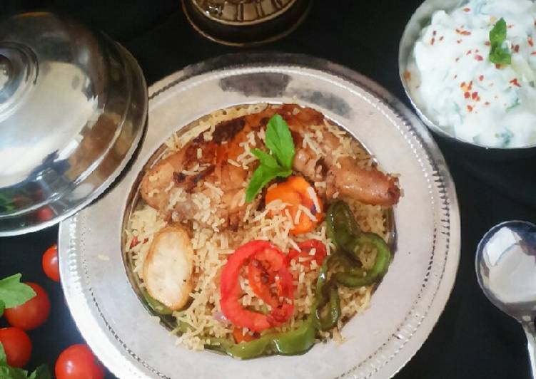 Simple Way to Make Favorite Arabic Biryani -Chicken Maqlooba