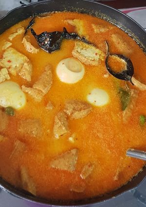 Foto resep Tahu Tempe Telor masak santen ndeso