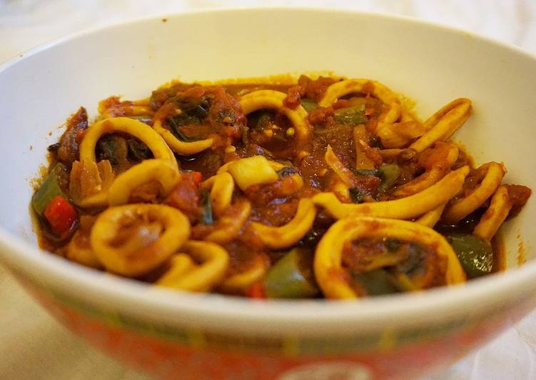 Resep Cumi Jamur Asam Pedas (Sour and Spicy Squid Mushroom), Bikin Ngiler