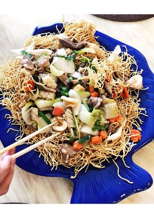 Hình của món Mì xào giòn.
