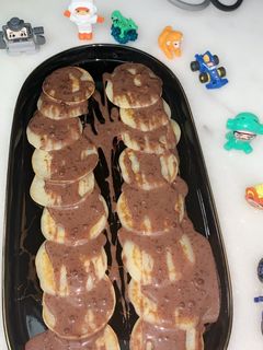 صورة لوصفة بان كيك بالشوكلاتة 🍫