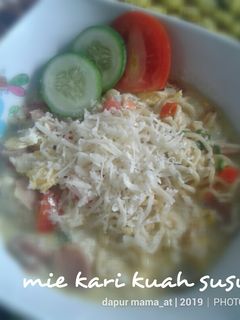 Foto resep Mie Kari Kuah Susu