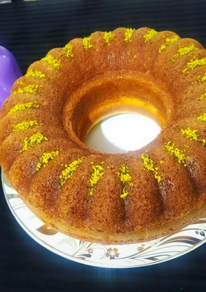 عکسی از دستور کیک هل و گلاب (بدون فر)