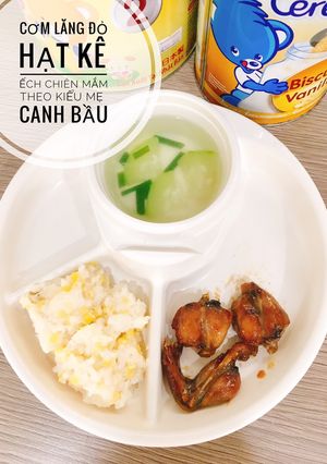 Hình của món Ếch chiên mắm.