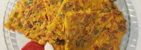 پنکیک سبزیجات😋شام فوری