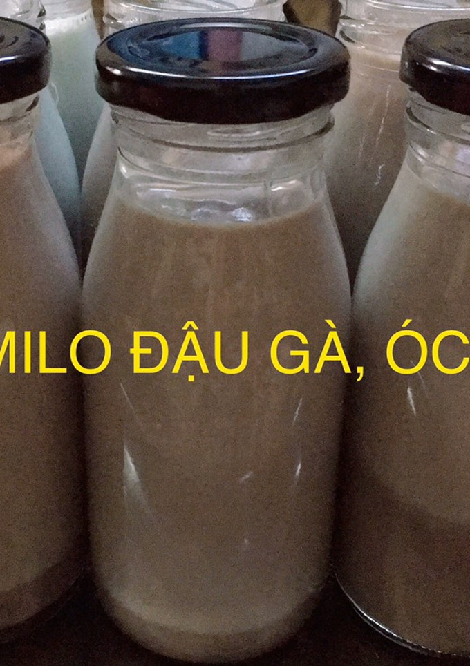 Hình của món Sữa milo phiên bản sữa hạt.