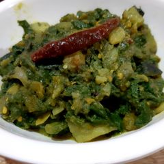 A picture of Pumpkin leaves sabji.