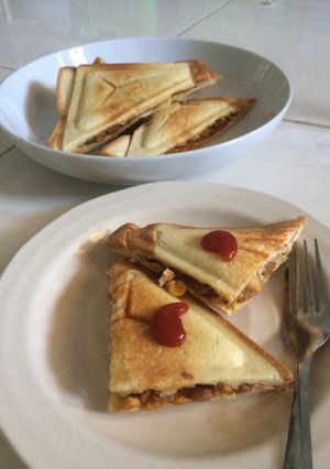 Foto resep Sandwich isi jagung sosis dan ayam