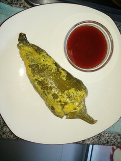 Una foto de CAIGUA🥒rellena con Arroz 4 Carnes (pepino de agua)...!🥰