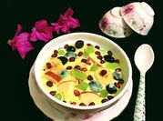 A picture of pomegranates custard