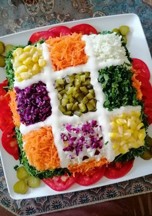 عکسی از دستور سالاد الویه