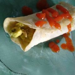 A picture of Chicken avocado tortilla.
