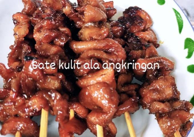 Resep Sate Kulit Ayam Bumbu Bacem Ala Ala Angkringan Oleh Enno Moreno