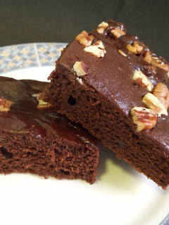 Una foto de Brownie sin gluten y vegano (sí, otro más)
