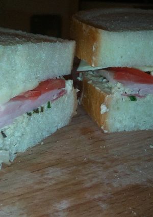 Gyors medvehagymás szendvics recept fotója