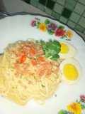 Spaghetti Carbonara Keju Pedas