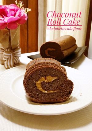 Foto resep Bolu Gulung Coklat Kacang keto #Allaire Cake Flour