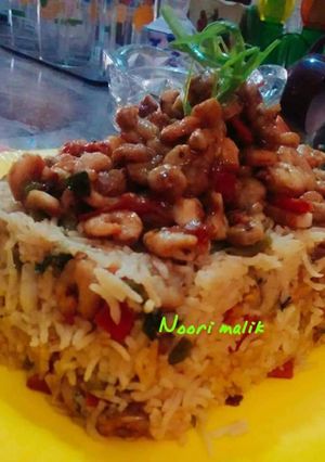 A picture of Mix_Vegetable_prawns_biryani.