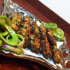 Palak oats kebab A picture of Palak oats kebab.