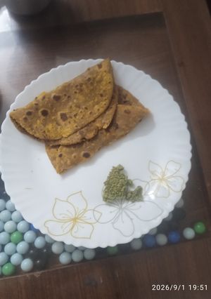 मल्टी ग्रेन आटा मूंग दाल पराठा रेसिपी मुख्य फोटो