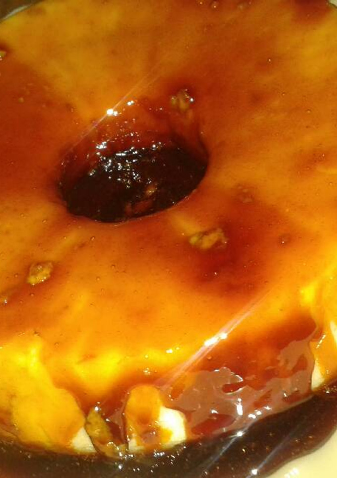 Una foto de Budín de pan con caramelo