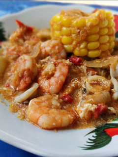 Foto resep Cumi Udang Saus Padang
