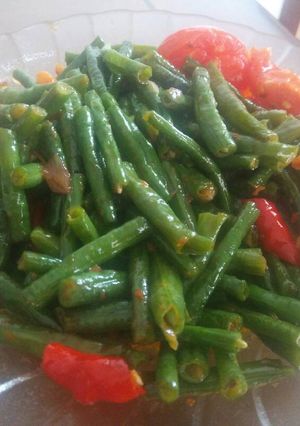 Foto resep Kacang panjang tumis cabe pedas