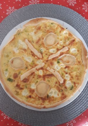 Une photo de Tarte aux poireaux et fromage de chèvre