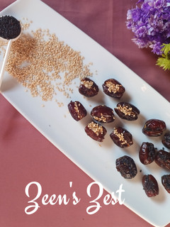 A picture of Dates and Sesame.