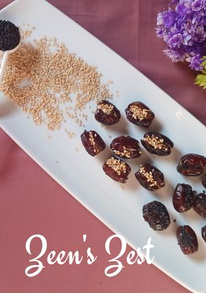 A picture of Dates and Sesame.