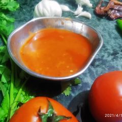 A picture of Tomato garlic chutney.
