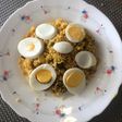 Cous Cous con verduras, salchichas y salsa de soja