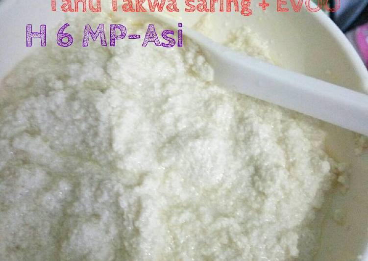 Cara Gampang Menyiapkan Tahu Saring + evoo -MPASI yang Lezat Sekali