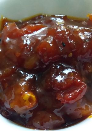 আমসত্ত্ব খেজুরের চাটনি (amsotto khejurer chutney recipe in Bengali) রেসিপির প্রধান ছবি