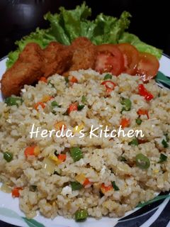 Foto resep Nasi Goreng Mentega Warna Warni
