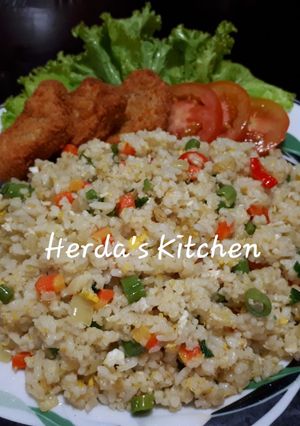 Foto resep Nasi Goreng Mentega Warna Warni