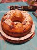 Mini ciambella con stecca di cioccolato bianco