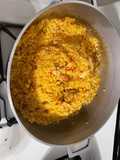 Arroz con longaniza y pancetta