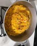 Arroz con longaniza y pancetta