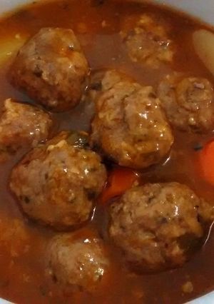 Foto resep Meatball casserole / Meatball stew