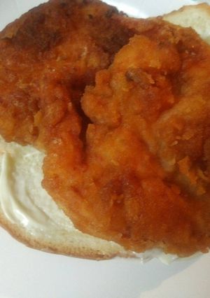 A picture of Fried Red Tomato Sandwich.