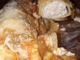 Relleno de canelones con ricota y pollo
