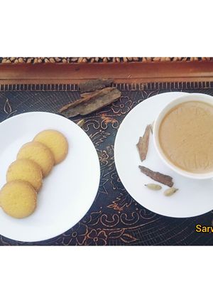 A picture of Cinnamon cardamom Tea.